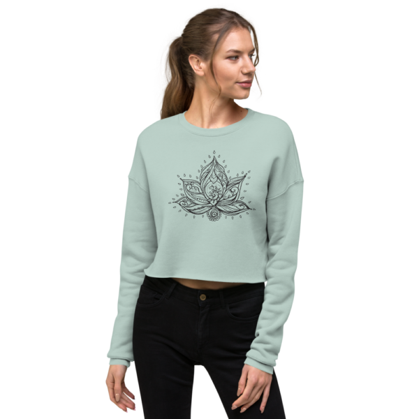 Lotus Flower | Cropped Sweatshirt
