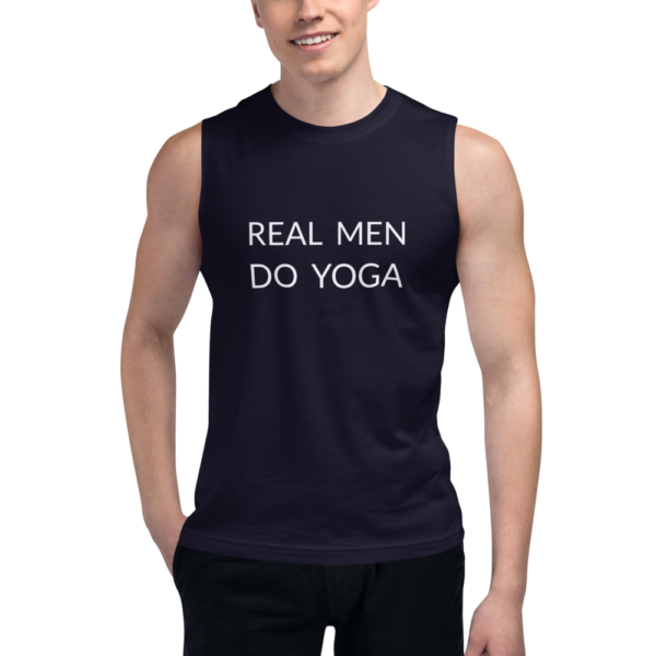 real men do yoga t shirt