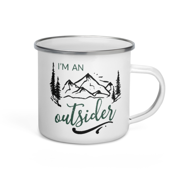 I'm an Outsider | Enamel Mug