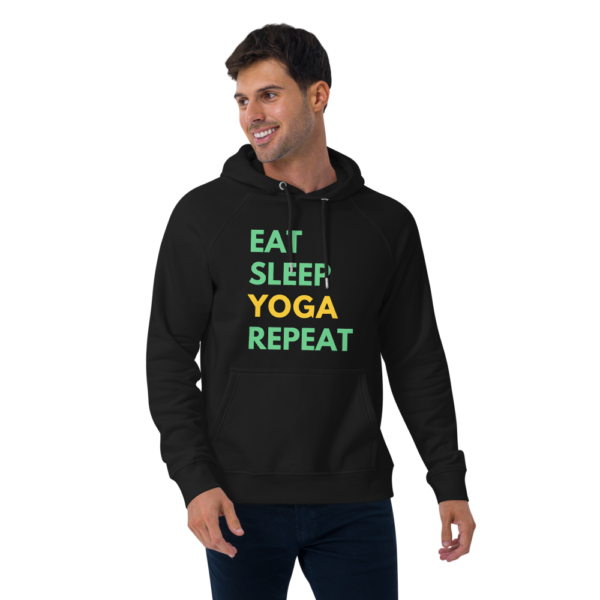 Eat Sleep Yoga Repeat | Eco Raglan Hoodie