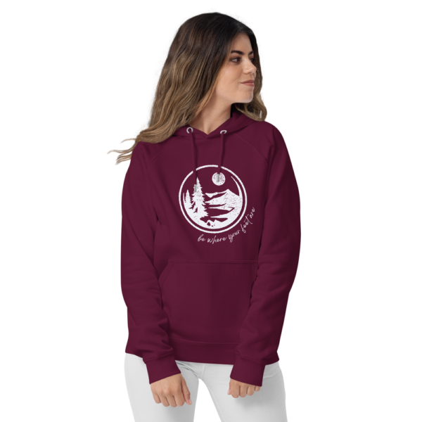 Be Where Your Feet Are | Eco Raglan Hoodie